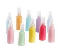 Bottiglia Spray Ricaricabile 50ml Pet Stile Macaron 10 Pezzi | Nebulizzazione Uniforme, Formato Leggero per Make-up Water e Alcol da Pulizia Colore Casuale