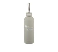 Bottiglia termica 500 ml grigia lettering