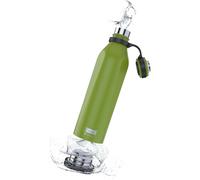 IDRINK® - b-evo Bottiglia termica rivoluzionaria, 3 pareti, bottiglia in acciaio inossidabile con doppio tappo, 500 ML (PAVONE LEONARDO)