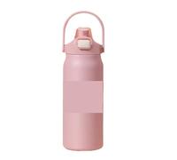 Bottiglia termica in acciaio inossidabile da 1,5 l, grande capacità, portatile, tazza 1500 ml, isolata, bicchiere(1200ml,Pink)