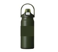 Bottiglia termica in acciaio inossidabile da 1,5 l, grande capacità, portatile, tazza 1500 ml, isolata, bicchiere(1500ml,Green)