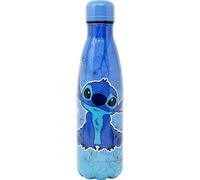 BOTTIGLIA TERMICA IN ACCIAIO INOX STITCH DISNEY CON TAPPO SVITABILE 500 ML BLU