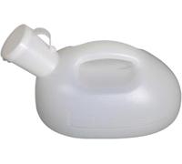 Bottiglia urinaria maschile, Orinatoio portatile for uomo con coperchio anti-rovesciamento for bottiglie maschili(White)