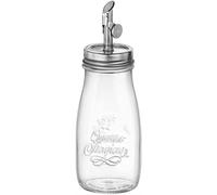 BOTTIGLIA VASO VETRO CON BECCUCCIO E TAPPO AUTOMATICO OLIO ACETO 40 CL.