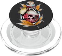Bottiglia velenosa con pozione di teschio, tatuaggio neo-tradizionale PopSockets PopGrip per MagSafe