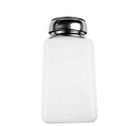 Bottiglia vuota, 1% da 200 ml di spinta in giù smalto per unghie rimodellata bottiglia vuota alcool pressa di pompaggio di pompaggio un distributore di liquido touch metal per nail art