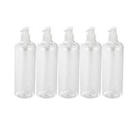 Bottiglia vuota per shampoo, balsamo, erogatore ricaricabile, 500 ml, trasparente