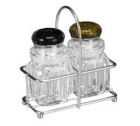 Bottiglie condimenti per condimento di sali e bottiglie di condimento per agitatori, forniture da cucina Jars di condimento | Salt e pepe depositati per appartamenti scaffali da picnic re