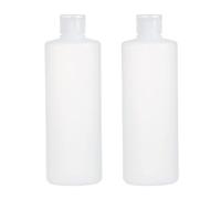 Bottiglie da spremere con tubo morbido trasparente riutilizzabile in plastica da 2 pezzi con coperchio ribaltabile per conservare cosmetici