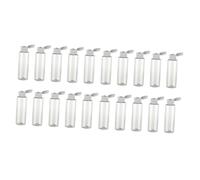 Bottiglie da Viaggio Coperchio a Farfalla 40ml Plastica, 20 Pezzi | Shampoo, Balsamo e Lozione, Formato Mini Compatto, Riutilizzabili per Trasporto Colore Casuale