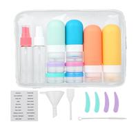 Bottiglie da Viaggio in Silicone Set 18 Pezzi Contenitori da Viaggio Kit da