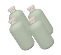 Bottiglie da Viaggio Ricaricabili 500ml in Plastico, 4 Pezzi | Verde, per Gel Lavamani e Shampoo, Riduzione delle Fuoriuscite, Pratiche per Viaggi e Palestra