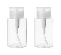 Bottiglie da Viaggio Riutilizzabili Pompa, 100ml Petg 2 Pezzi | Contenitori da Viaggio per Struccante e Solvente Unghie, Formato Aereo, Uso Bagno o Campeggio