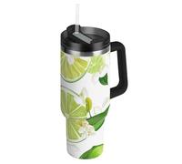 Bottiglie d'acqua con coperchio e cannuccia, con coperchio e cannuccia, vuoto, bianca, con coperchio e manico, per scuola, sport, asilo nido, campeggio e altro, vaso para Cafe termico, 1180 ml