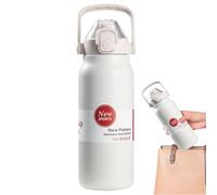 Bottiglie d'acqua isolate, bottiglia d'acqua rimane fredda tutto il giorno, bottiglia d'acqua isolata, tazza portatile leggera da 1300 ml di perdita per sport palestra campeggio viaggio all'aperto