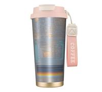Bottiglie d'acqua isolate in acciaio inox con codice di programmazione per donne e uomini con coperchio a prova di perdite rosa