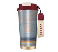 Bottiglie d'acqua isolate in acciaio inox con codice di programmazione, per donne e uomini, con coperchio a prova di perdite, colore rosso