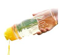 Bottiglie d'acqua per palestra - Bottiglia sportiva grande resistente alle perdite da 500 ml, struttura in PET, tappo antigoccia | Borraccia sicura per esercizi di fitness, campeggio, escursionismo, a