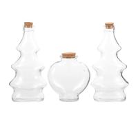 Bottiglie Decorativa dei Sogni 3 Pezzi in Vetro con Tappo