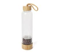 Bottiglie Di Acqua Di Cristallo Curative Riutilizzabile Bottiglia Quarzo Naturale D'Acqua Quarzo Bacchetta Point Reiki Healing Energy Elisir Di Cristallo Borraccia Sportiva Coppa Di Pietra Di Ghiaia