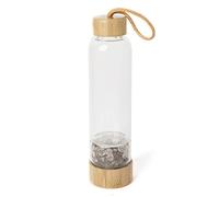 Bottiglie Di Acqua Di Cristallo Curative Riutilizzabile Bottiglia Quarzo Naturale D'Acqua Quarzo Bacchetta Point Reiki Healing Energy Elisir Di Cristallo Borraccia Sportiva Coppa Di Pietra Di Ghiaia