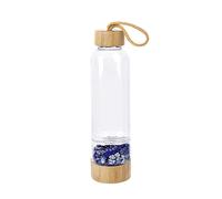 Bottiglie Di Acqua Di Cristallo Curative Riutilizzabile Bottiglia Quarzo Naturale D'Acqua Quarzo Bacchetta Point Reiki Healing Energy Elisir Di Cristallo Borraccia Sportiva Coppa Di Pietra Di Ghiaia