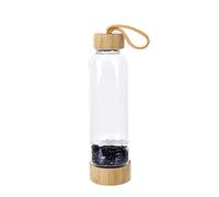 Bottiglie Di Acqua Di Cristallo Curative Riutilizzabile Bottiglia Quarzo Naturale D'Acqua Quarzo Bacchetta Point Reiki Healing Energy Elisir Di Cristallo Borraccia Sportiva Coppa Di Pietra Di Ghiaia