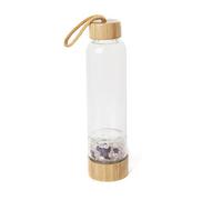 Bottiglie Di Acqua Di Cristallo Curative Riutilizzabile Bottiglia Quarzo Naturale D'Acqua Quarzo Bacchetta Point Reiki Healing Energy Elisir Di Cristallo Borraccia Sportiva Coppa Di Pietra Di Ghiaia