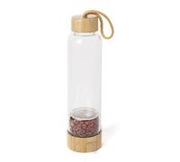 Bottiglie Di Acqua Di Cristallo Curative Riutilizzabile Bottiglia Quarzo Naturale D'Acqua Quarzo Bacchetta Point Reiki Healing Energy Elisir Di Cristallo Borraccia Sportiva Coppa Di Pietra Di Ghiaia