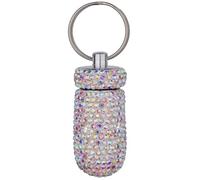 Bottiglie di immagazzinaggio della medicina del diamante Trendy e robusto organizzatore scintillante pieno della lega di alluminio titolare alla moda vaso