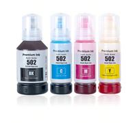 Bottiglie di inchiostro compatibili 502 di ricambio per Epson, bottiglie di inchiostro di ricarica compatibili 502 (non inchiostro da sublimazione) da utilizzare per stampanti ET-2850, ET-3830, ET-385