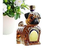 Bottiglie di liquore, a forma di bulldog, bottiglia vuota per liquori, 300 ml, decanter decorativo, dispenser per vino, ristorante, sala da pranzo, compleanno, padre, marito, amici