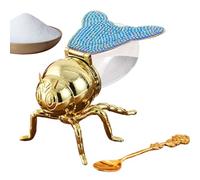 Bottiglie di miele, barattoli a forma di ape, set di contenitori, 15 x 10 x 8,5 cm, accento decorativo per cucina, confezione regalo, festa di vacanza picnic uso affascinante accessorio calore