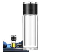 Bottiglie di per acqua, borraccia isotermica con separazione tè, tazza riutilizzabile anti-perdite, portatile, per casa, ufficio e viaggio quotidiano