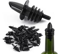 Bottiglie di plastica per bottiglie di vino per liquori, olio d'oliva e bevande miste, confezione da 36/50 tappi con erogazione fluida, si adatta a bottiglie standard (50 pezzi)