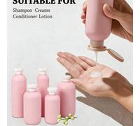 Bottiglie di ricarica per viaggi, bottiglie per lozioni con pompa, bottiglie per sapone liquido e gel doccia, bottiglie di plastica vuote, comprimibili, ricaricabili, in varie dimensioni adatte per vi