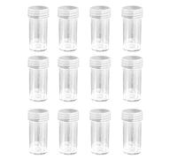 Bottiglie di stoccaggio di strass rotonde contenitori di plastica gioielli vuoto nail art perline organizzatori scatole 12pcs tipo 03