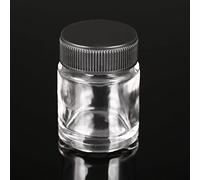 Bottiglie di vernice in vetro e PP per aerografo da 10 pezzi Barattoli da 3/4 oz 22cc con coperchi in plastica compatibili con connessioni adattatore Iwata Master Badger Paasche