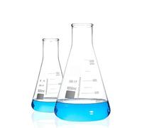 bottiglie di vetro conico scientifico, Beuta in vetro borosilicato, beuta conica in Erlenmeyer di grosso calibro da 50 ml a 1000(50ml)
