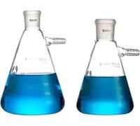 bottiglie di vetro conico scientifico, Bicchiere conico, matraccio graduato, 1 pezzo da 25 ml a 2000, bocca per macinazione sottovuoto in vetro, bottiglia filtro laboratorio(2000ml caliber24)