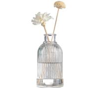 Bottiglie di vetro da 100 ml con diffusore trasparente, rotonde, per aromaterapia, accessori per profumo, da utilizzare per fai da te, set di diffusori a bastoncini, progetti artigianali, feste di