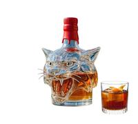 Bottiglie Di Vino Tigri, Bottiglia Di Decanter Di Whisky, Barili Da Collezione Di Liquori, Eccellenza Del Display Bevande, Rappresentazione 'energia Selvaggia, Chiara, Per San, Feste, Fe