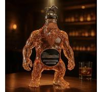 Bottiglie di vino Whisky, Decanter for whisky 350 ml in vetro senza piombo, statua di gorilla(A)
