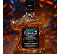 Bottiglie di vino Whisky, Decanter for whisky in vetro da 300 ml a forma di statua di coccodrillo(B)
