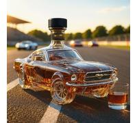 Bottiglie Di Whisky Da 300ml Decanter Statue D'arte Figurine - Statue Di Bottiglie Di Whisky Da 300ml Per Auto, Sculture In Vetro Decanter Novità, Caraffa Di Vino Vuota A Prova Di Perdite Creativa D