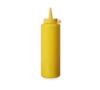 HENDI Bottiglia dosatrice di salse e condimento, riutilizzabile, biberon dosatore da spremere, flacone squeeze, ketchup, mustard, olio d'oliva, mousse, 0,7L, ø70x(H)240mm, trasparente, PE, PP