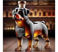 Bottiglie e decanter for liquori a forma di animale, 300 ml, statuette for whisky canini, regalo for gli amanti degli animali(A)
