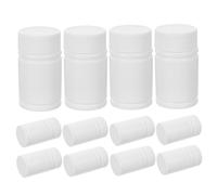 Bottiglie Medicinali Vuote 20ml in Hdpe con Tappo a Vite, 12 Pezzi | Bianco, Anti Perdita e Leggero, Riutilizzabile per Campioni, Piccole Dosi, Uso da Viaggio e Conservazione
