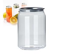Bottiglie monouso in plastica a Tenuta stagna con Tappi in Alluminio, Bicchieri Trasparenti per succhi e Bubble Tea, compatibili con sigillatrici Automatiche per Bicchieri.