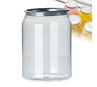 Bottiglie monouso in plastica Pet Trasparente per Bevande con Tappi in Alluminio, a Tenuta stagna e richiudibili, per Uso Domestico e Commerciale, 250 ml, compatibili con sigillatrici automa